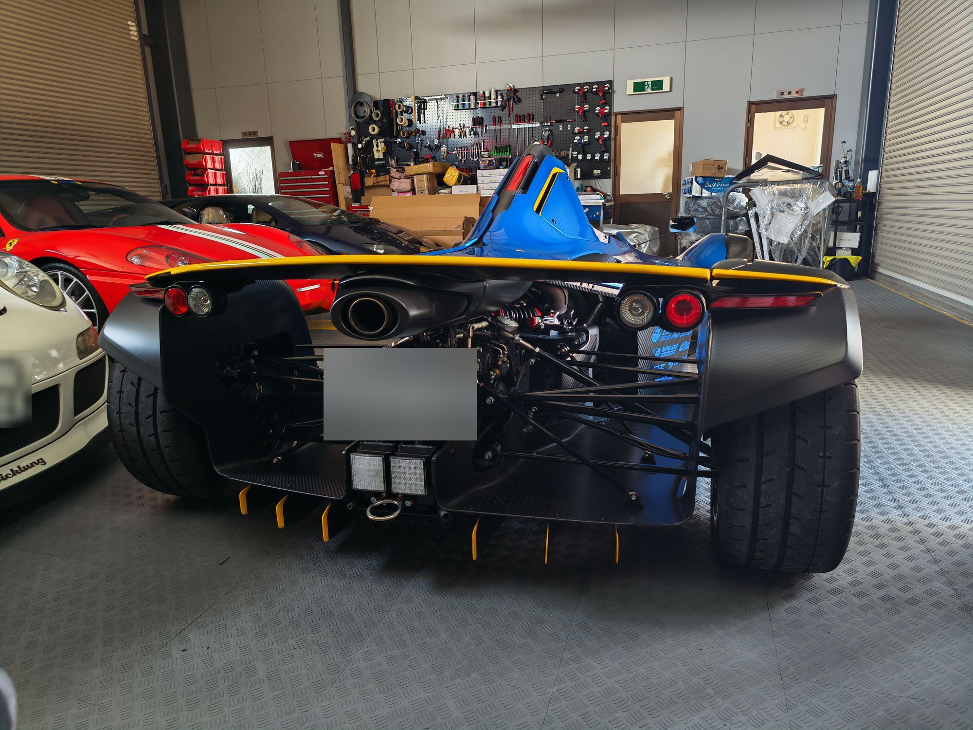 BAC Mono in the HONDO MOTOR ART workshop